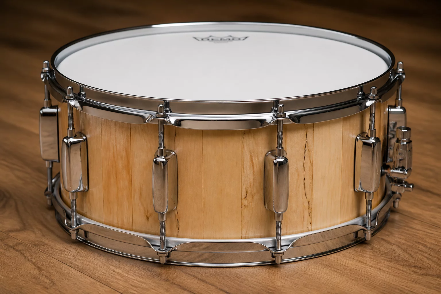 Solid Maple Stave Snare Drum